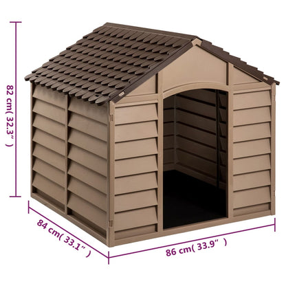 Niche Pour Chien Marron Polypropylène