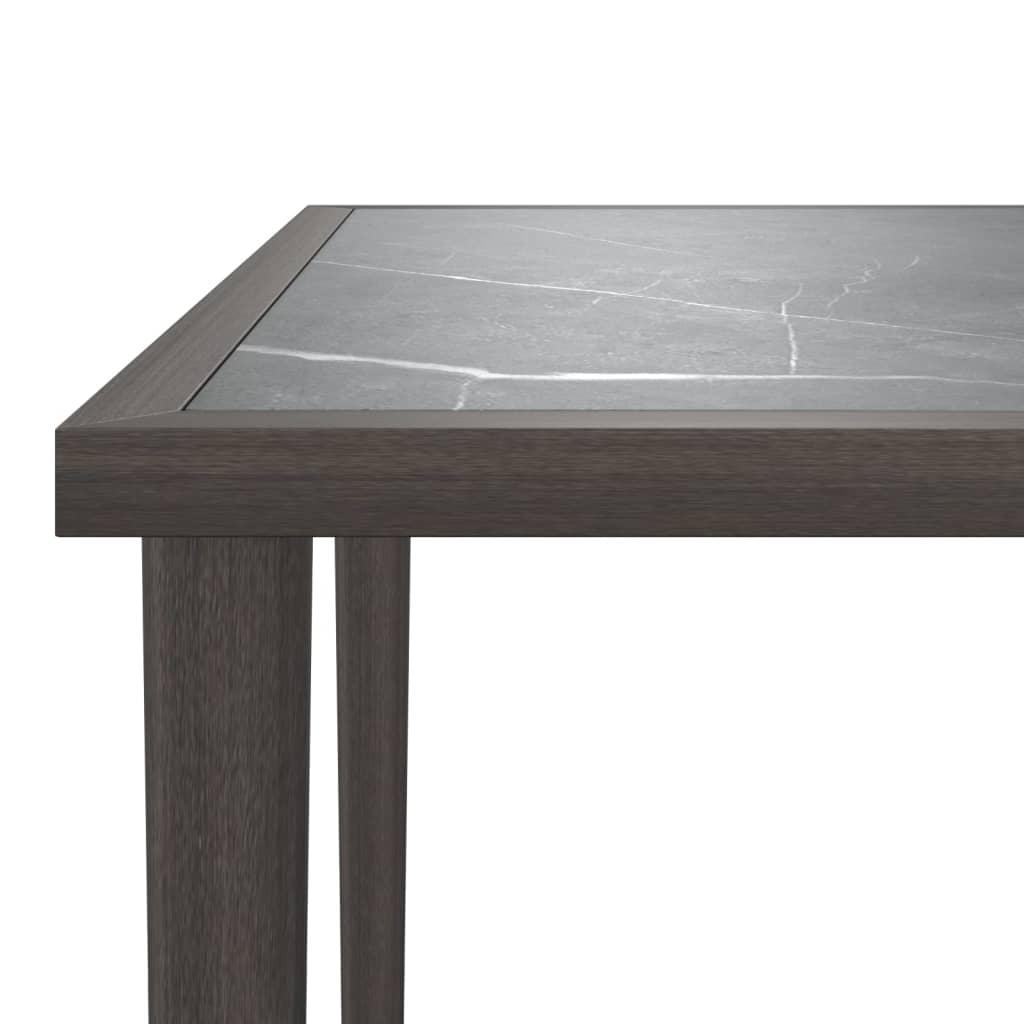 Salon De Jardin 3 Pcs Avec Coussins Gris Résine Tressée