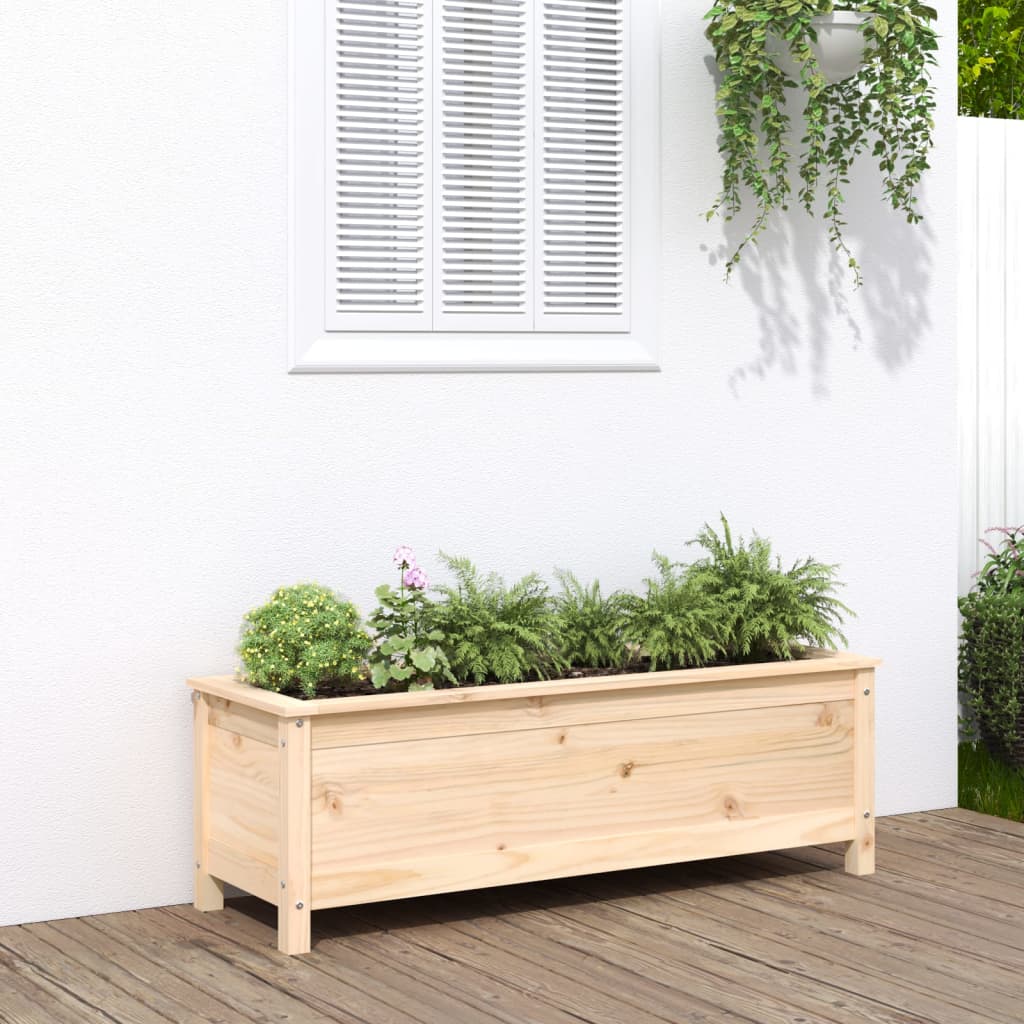 Lit Surélevé De Jardin 119,5X40X39 Cm Bois Douglas Massif