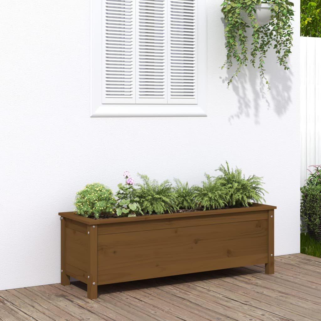 Lit Surélevé De Jardin 119,5X40X39 Cm Bois Douglas Massif