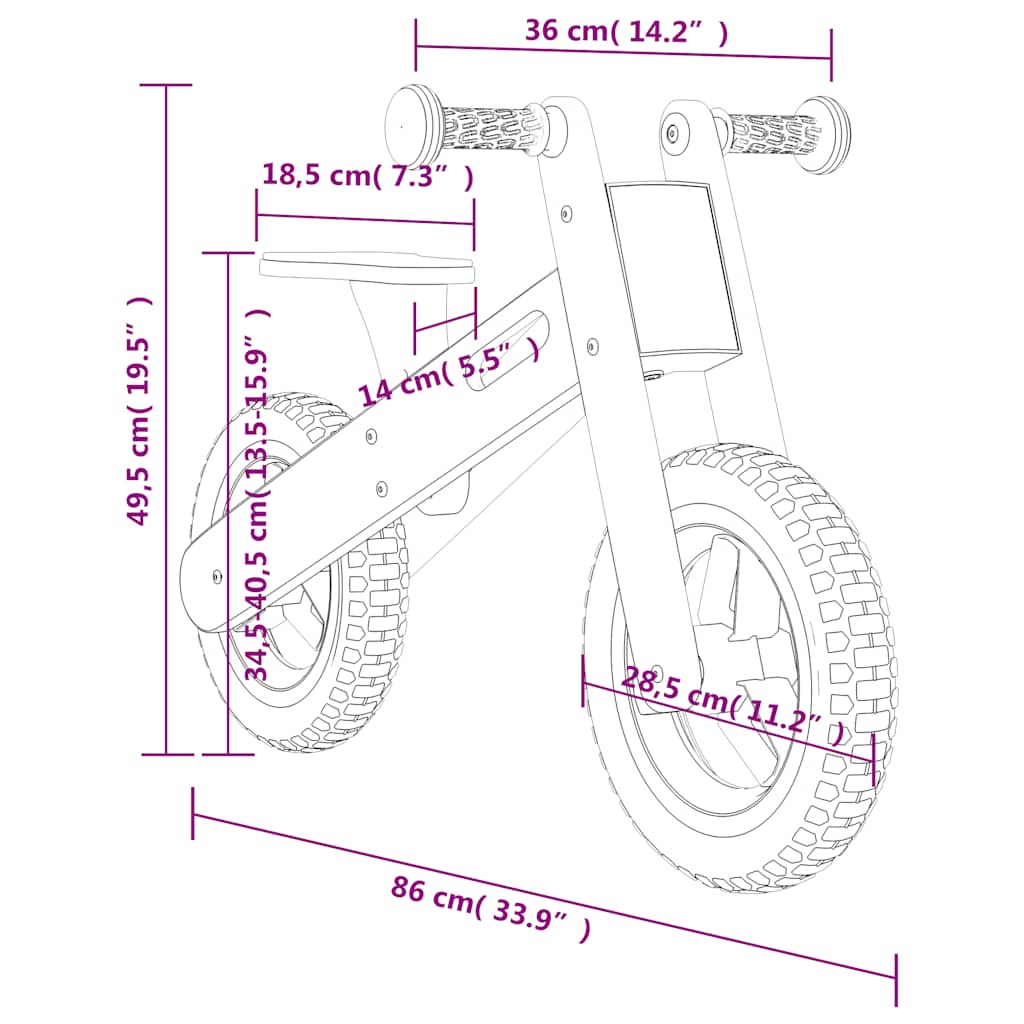 Vélo D'équilibre Pour Enfants Imprimé