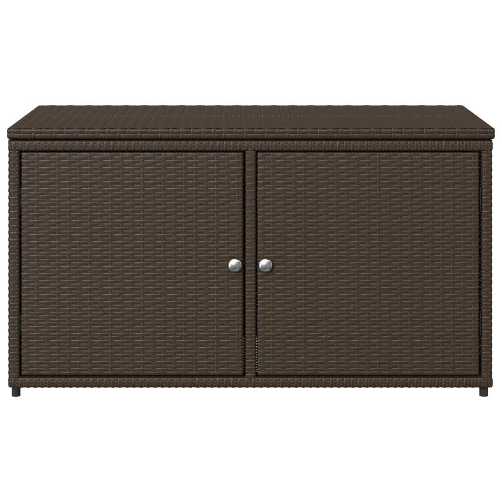 Armoire De Rangement Jardin 110X55X60,5Cm Résine Tressée