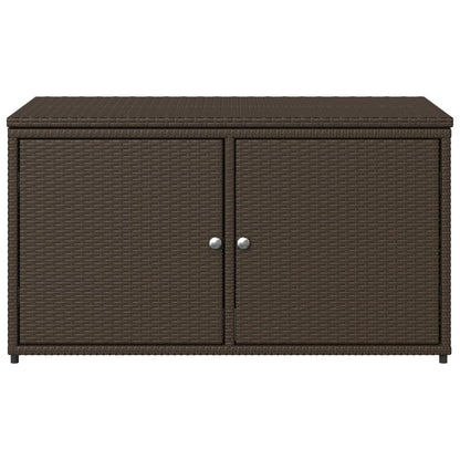 Armoire De Rangement Jardin 110X55X60,5Cm Résine Tressée