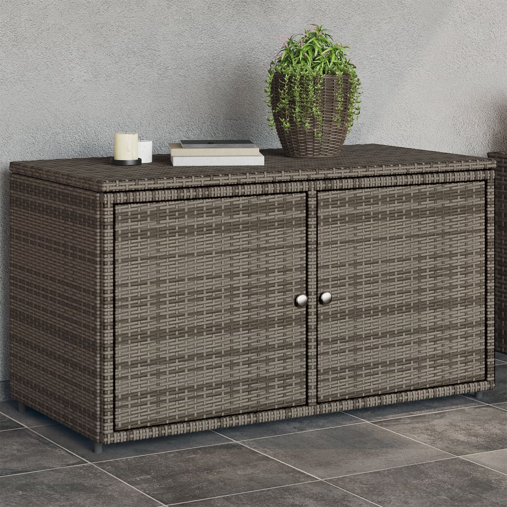 Armoire De Rangement Jardin 110X55X60,5Cm Résine Tressée