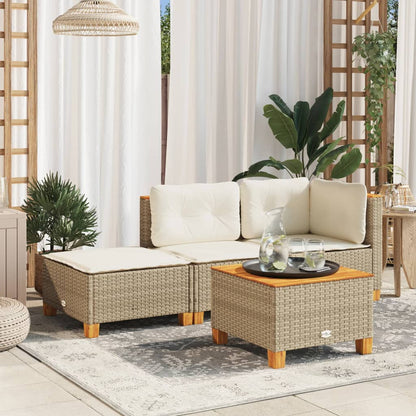 Tabouret De Jardin Et Coussin 63,5X56X32Cm Résine Tressée