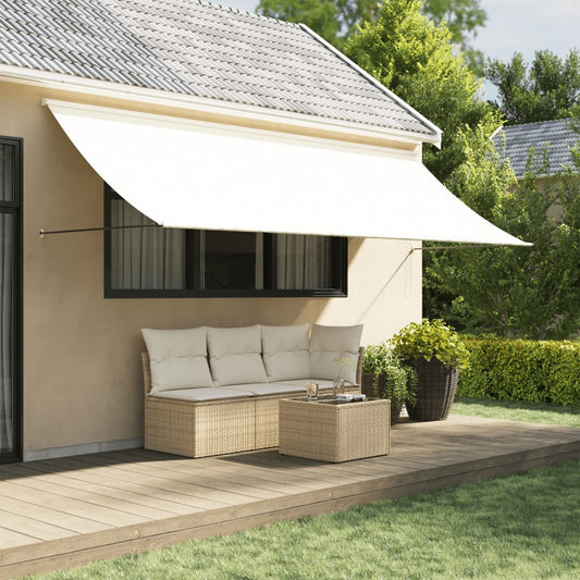 Auvent Rétractable 350X150 M Tissu Et Acier