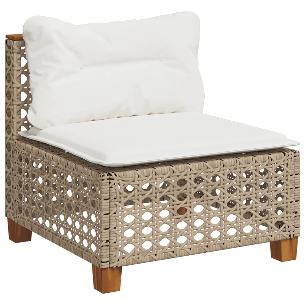 Salon De Jardin Avec Coussins 8 Pcs Résine Tressée