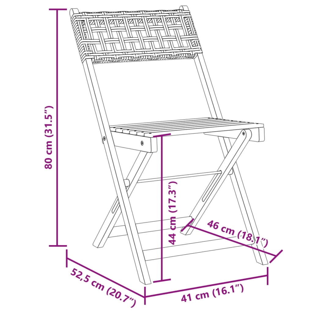 Ensemble À Manger De Jardin 5 Pcs Résine Tressée Et Bois Massif