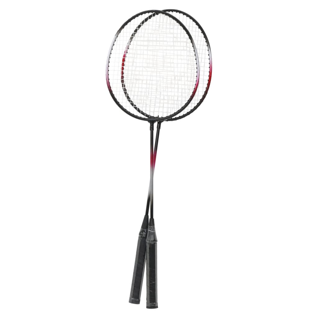 Set De Badminton Avec 2 Raquettes, Filet Et Coffret Rangement