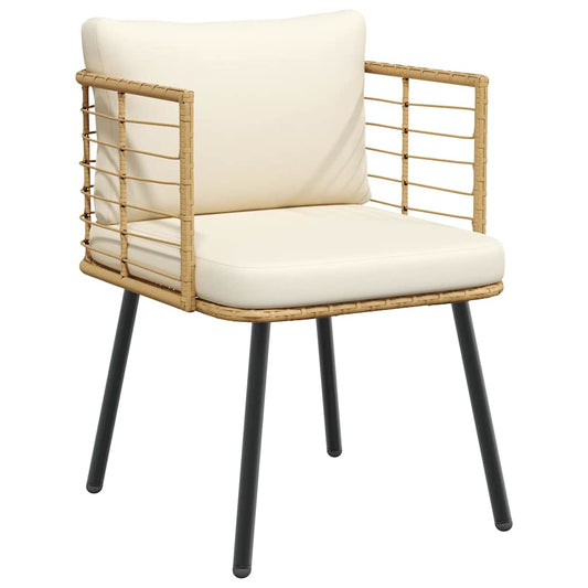 Chaise De Jardin Avec Coussins Résine Tressée