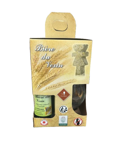 Coffret des Bière du Vexin ( 3 x 33 cl + un verre )