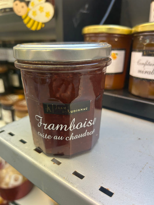 Confiture extra framboise cuite au chaudron
