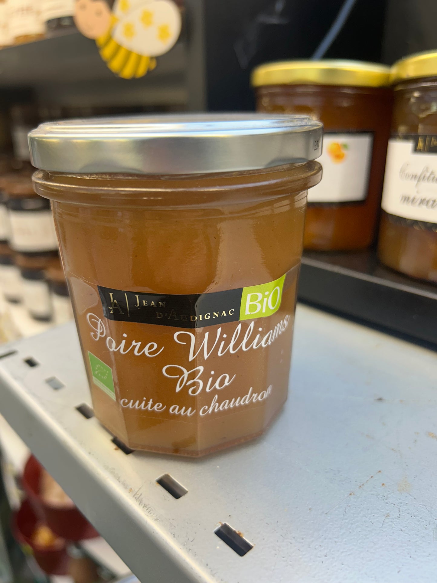 Confiture extra poire williams bio cuite au chaudron
