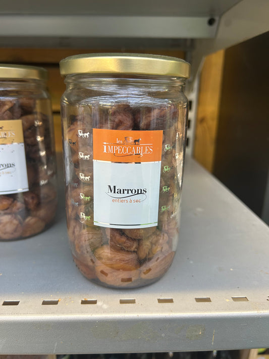 Marrons entiers à sec