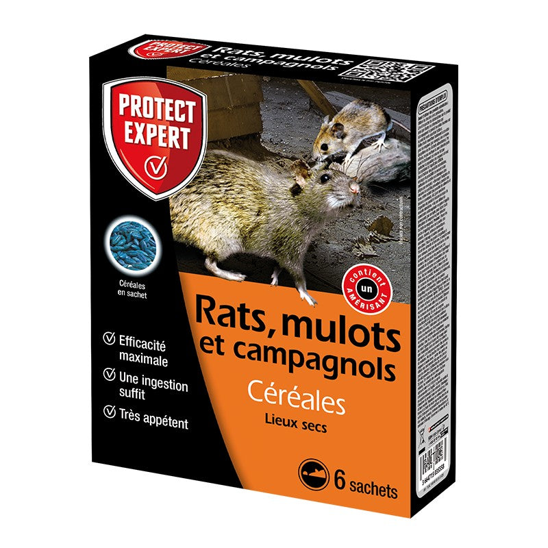 Anti rats, mulots et campagnols  ( céréales )
