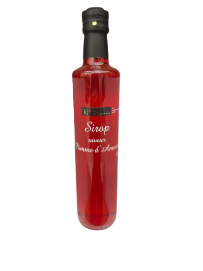 Sirop saveur pomme d'amour