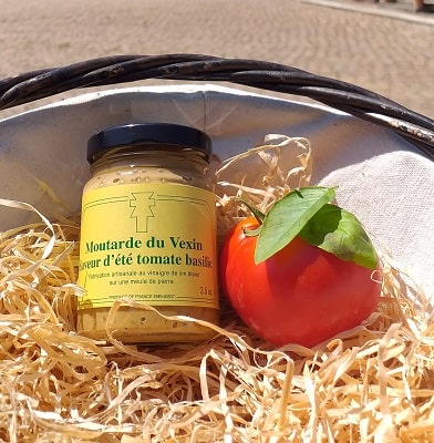 Moutarde du vexin tomate basilic 100g